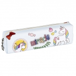 Penar model Unicorn cu 1 fermoar, dimensiune 21x5.5x3.5cm 