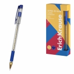 Pix cu capac si grip de caiuciu, Ultra-30 Gold, mina 0.7mm Super-Glide, culoare cerneala albastra.