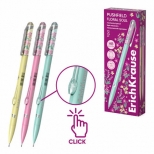 Creion mecanic Pushfield Floral Soul 0.7 mm, cu clic orizontal 12 buc/cutie