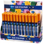 Lipici solid PVP, calitate superioara, extra rezistent., potrivit pentru hartie, materiale textile si cartoane. 36buc/display.