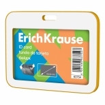 Ecuson orizontal, plastic tare, dimensiune 85x54mm culoare galben. 