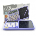 Pad de scris cu calculator, culoare mov, 12 digiti.  