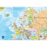 Mapa de birou, mapa cu harta Europei,  dimensiune A3 (420x297mm)  