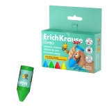 Creioane cerate ErichKrause Baby Jumbo Bee Wax, 4 culori (în cutie de carton cu agățătoare 4 buc)