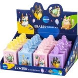 Radiera din cauciuc sintetic în cutie magică „Animalele din desene animate”