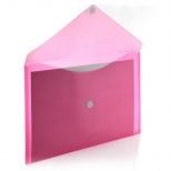 Plic plastic A3 orizontal V-lock 33x47.5cm ROSU
