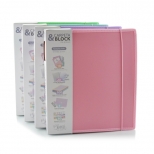 Organizer cu 4 inele si bloc de hartie Blush Pastel